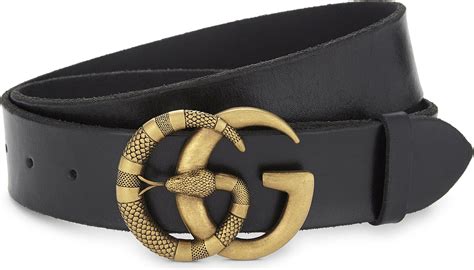 mens gucci snake bekt|gucci leather belts for men.